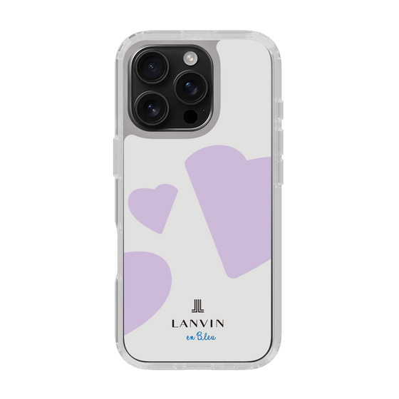 スリムプロテクションケース［ LANVIN en Bleu Hearts Purple - ランバン ハート パープル ］