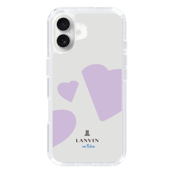 スリムプロテクションケース［ LANVIN en Bleu Hearts Purple - ランバン ハート パープル ］