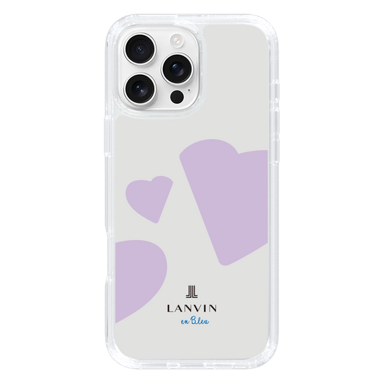 スリムプロテクションケース［ LANVIN en Bleu Hearts Purple - ランバン ハート パープル ］