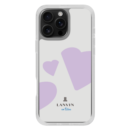 スリムプロテクションケース［ LANVIN en Bleu Hearts Purple - ランバン ハート パープル ］