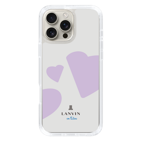 スリムプロテクションケース［ LANVIN en Bleu Hearts Purple - ランバン ハート パープル ］