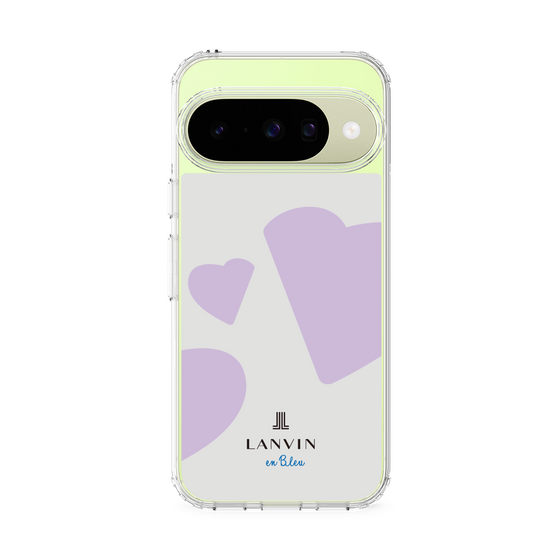スリムプロテクションケース［ LANVIN en Bleu Hearts Purple - ランバン ハート パープル ］