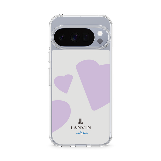 スリムプロテクションケース［ LANVIN en Bleu Hearts Purple - ランバン ハート パープル ］