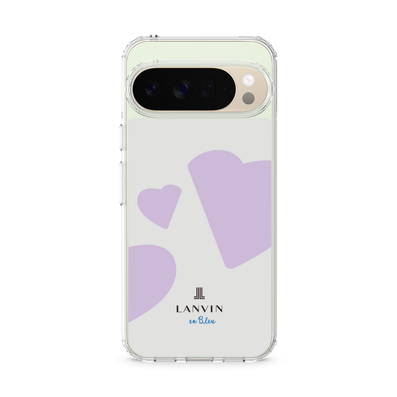 スリムプロテクションケース［ LANVIN en Bleu Hearts Purple - ランバン ハート パープル ］