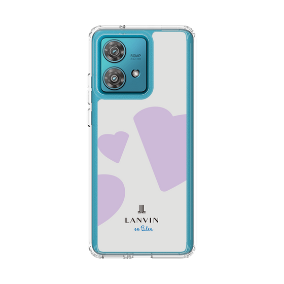 スリムプロテクションケース［ LANVIN en Bleu Hearts Purple - ランバン ハート パープル ］