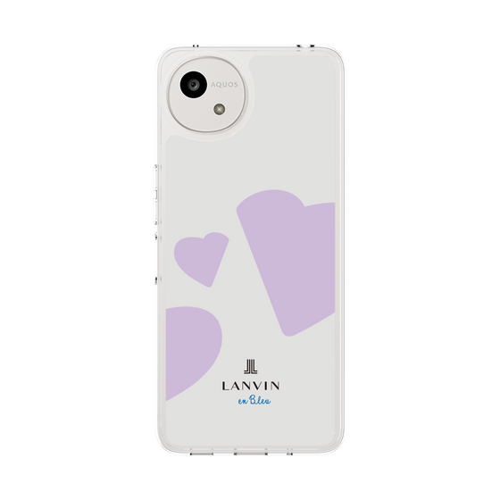 スリムプロテクションケース［ LANVIN en Bleu Hearts Purple - ランバン ハート パープル ］