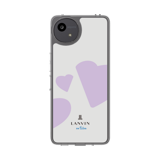 スリムプロテクションケース［ LANVIN en Bleu Hearts Purple - ランバン ハート パープル ］