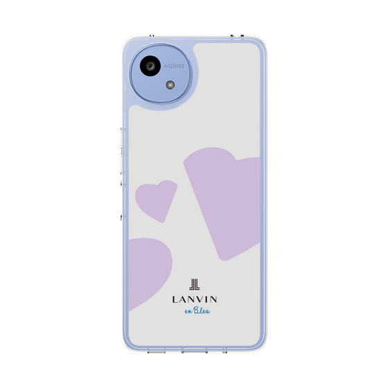 スリムプロテクションケース［ LANVIN en Bleu Hearts Purple - ランバン ハート パープル ］