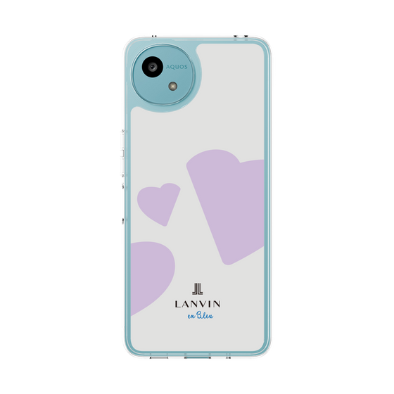 スリムプロテクションケース［ LANVIN en Bleu Hearts Purple - ランバン ハート パープル ］