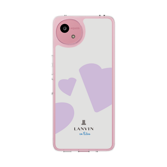 スリムプロテクションケース［ LANVIN en Bleu Hearts Purple - ランバン ハート パープル ］