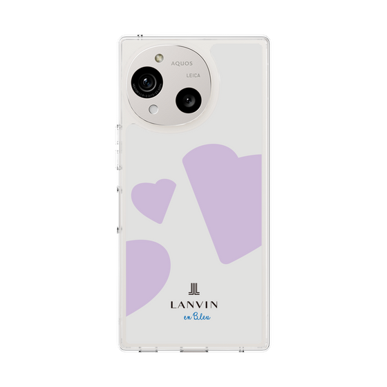 スリムプロテクションケース［ LANVIN en Bleu Hearts Purple - ランバン ハート パープル ］