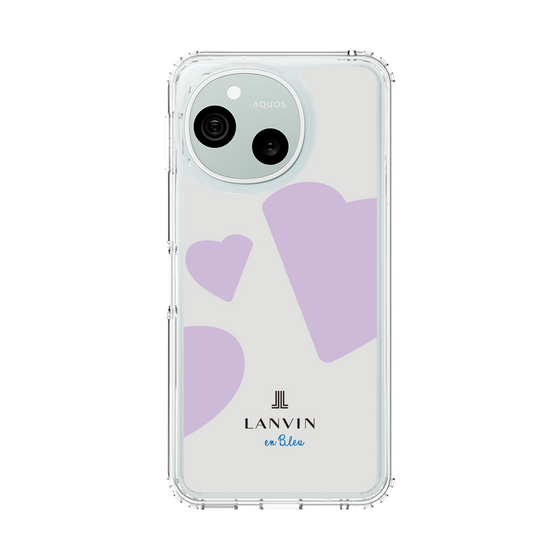 スリムプロテクションケース［ LANVIN en Bleu Hearts Purple - ランバン ハート パープル ］