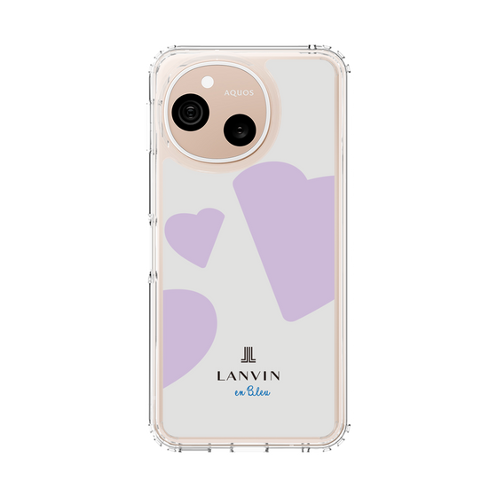 スリムプロテクションケース［ LANVIN en Bleu Hearts Purple - ランバン ハート パープル ］