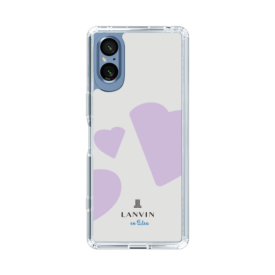 スリムプロテクションケース［ LANVIN en Bleu Hearts Purple - ランバン ハート パープル ］