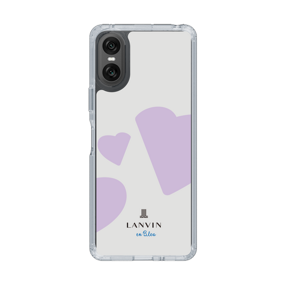 スリムプロテクションケース［ LANVIN en Bleu Hearts Purple - ランバン ハート パープル ］