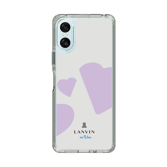 スリムプロテクションケース［ LANVIN en Bleu Hearts Purple - ランバン ハート パープル ］