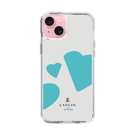 スリムプロテクションケース［ LANVIN en Bleu Hearts Blue - ランバン ハート ブルー ］