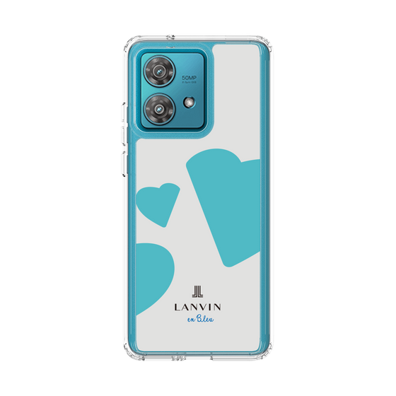スリムプロテクションケース［ LANVIN en Bleu Hearts Blue - ランバン ハート ブルー ］