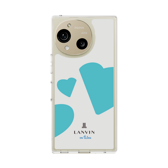 スリムプロテクションケース［ LANVIN en Bleu Hearts Blue - ランバン ハート ブルー ］