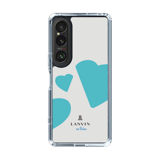 スリムプロテクションケース［ LANVIN en Bleu Hearts Blue - ランバン ハート ブルー ］