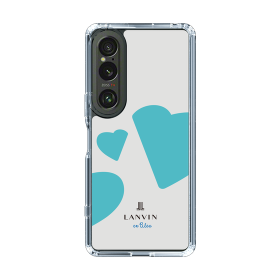 スリムプロテクションケース［ LANVIN en Bleu Hearts Blue - ランバン ハート ブルー ］