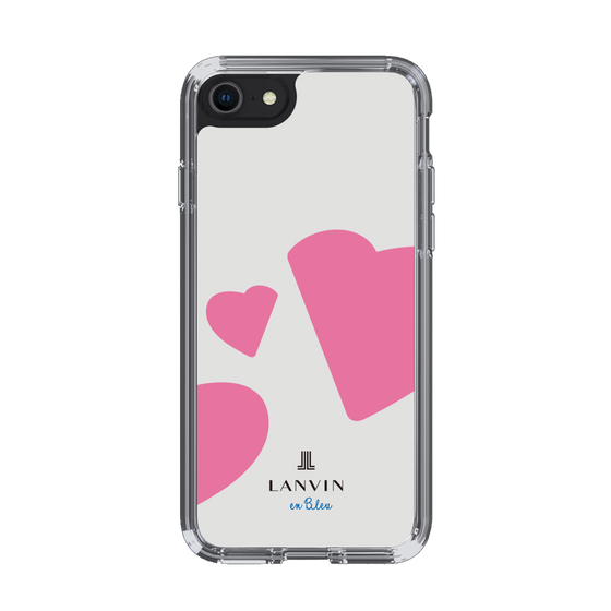 スリムプロテクションケース［ LANVIN en Bleu Hearts Pink - ランバン ハート ピンク ］