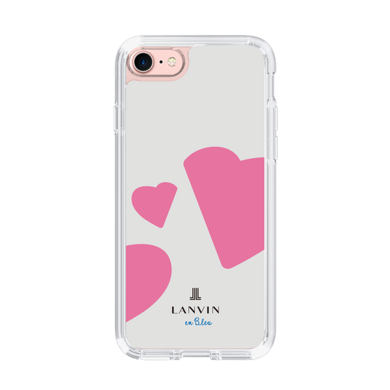 スリムプロテクションケース［ LANVIN en Bleu Hearts Pink - ランバン ハート ピンク ］