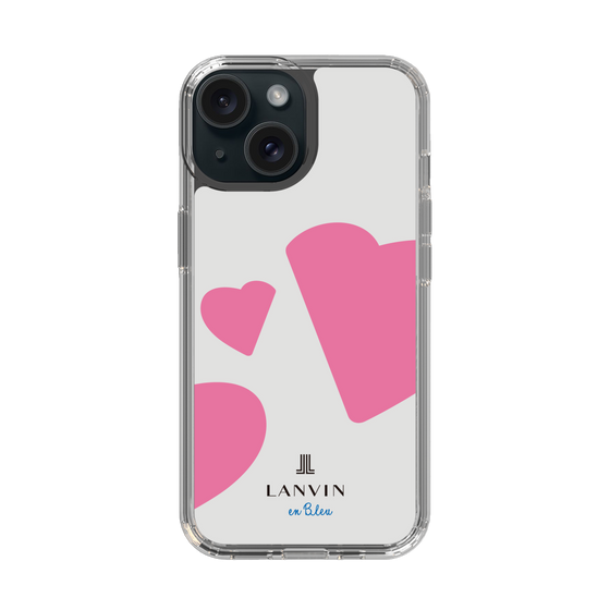 スリムプロテクションケース［ LANVIN en Bleu Hearts Pink - ランバン ハート ピンク ］