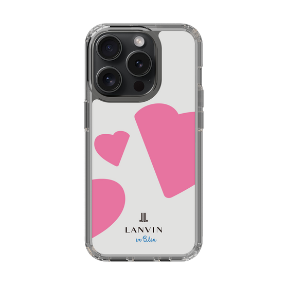 スリムプロテクションケース［ LANVIN en Bleu Hearts Pink - ランバン ハート ピンク ］