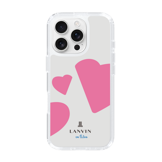 スリムプロテクションケース［ LANVIN en Bleu Hearts Pink - ランバン ハート ピンク ］