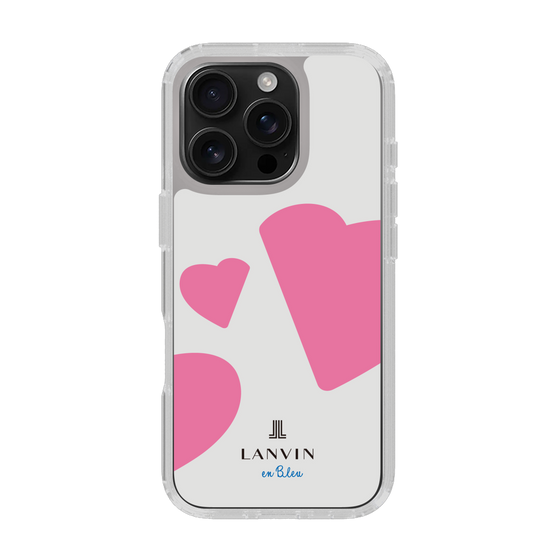 スリムプロテクションケース［ LANVIN en Bleu Hearts Pink - ランバン ハート ピンク ］