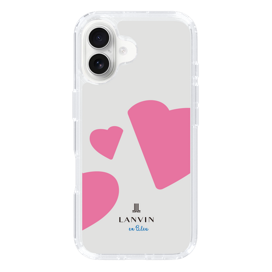 スリムプロテクションケース［ LANVIN en Bleu Hearts Pink - ランバン ハート ピンク ］