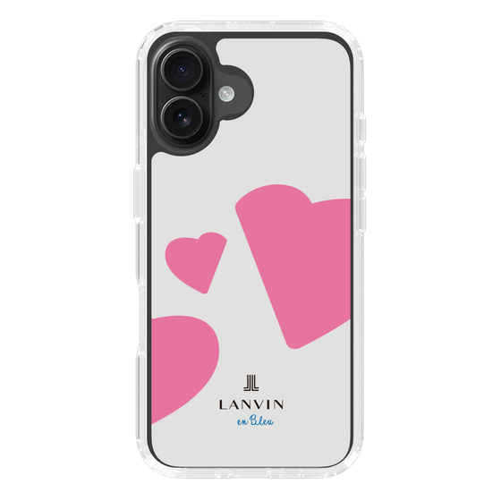 スリムプロテクションケース［ LANVIN en Bleu Hearts Pink - ランバン ハート ピンク ］