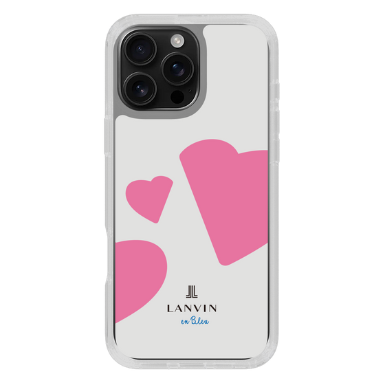 スリムプロテクションケース［ LANVIN en Bleu Hearts Pink - ランバン ハート ピンク ］