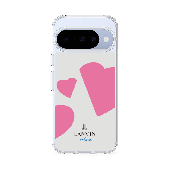 スリムプロテクションケース［ LANVIN en Bleu Hearts Pink - ランバン ハート ピンク ］