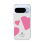 スリムプロテクションケース［ LANVIN en Bleu Hearts Pink - ランバン ハート ピンク ］