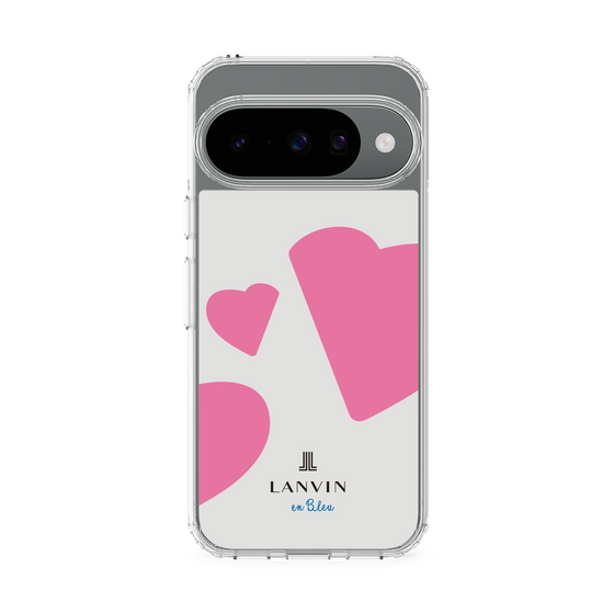 スリムプロテクションケース［ LANVIN en Bleu Hearts Pink - ランバン ハート ピンク ］