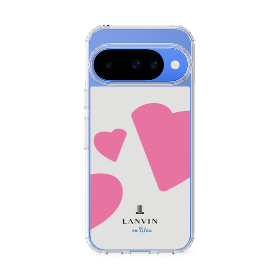 スリムプロテクションケース［ LANVIN en Bleu Hearts Pink - ランバン ハート ピンク ］
