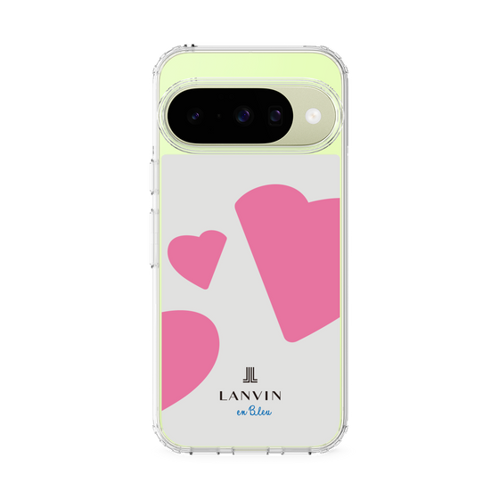 スリムプロテクションケース［ LANVIN en Bleu Hearts Pink - ランバン ハート ピンク ］