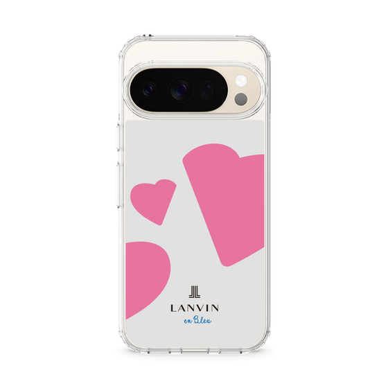 スリムプロテクションケース［ LANVIN en Bleu Hearts Pink - ランバン ハート ピンク ］