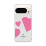 スリムプロテクションケース［ LANVIN en Bleu Hearts Pink - ランバン ハート ピンク ］