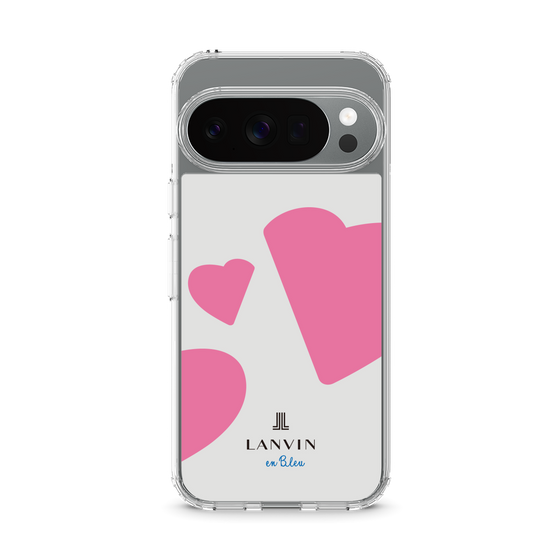 スリムプロテクションケース［ LANVIN en Bleu Hearts Pink - ランバン ハート ピンク ］