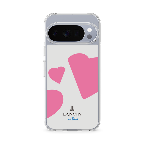 スリムプロテクションケース［ LANVIN en Bleu Hearts Pink - ランバン ハート ピンク ］