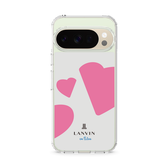 スリムプロテクションケース［ LANVIN en Bleu Hearts Pink - ランバン ハート ピンク ］