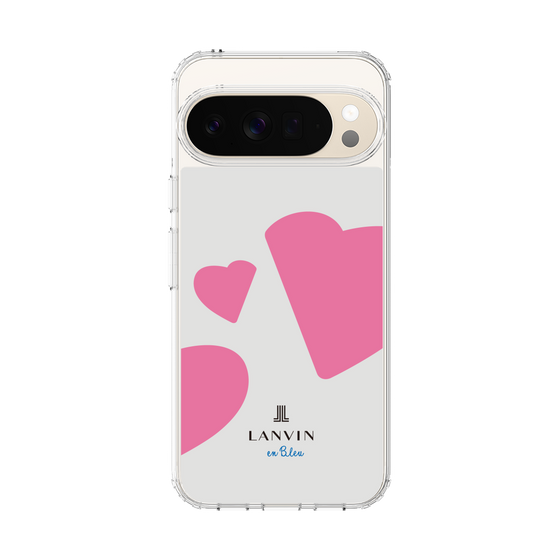 スリムプロテクションケース［ LANVIN en Bleu Hearts Pink - ランバン ハート ピンク ］