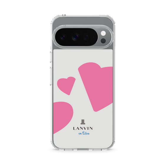 スリムプロテクションケース［ LANVIN en Bleu Hearts Pink - ランバン ハート ピンク ］