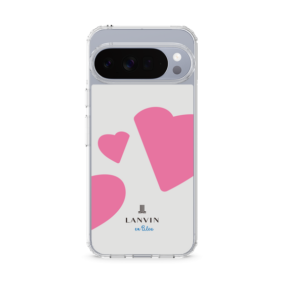 スリムプロテクションケース［ LANVIN en Bleu Hearts Pink - ランバン ハート ピンク ］