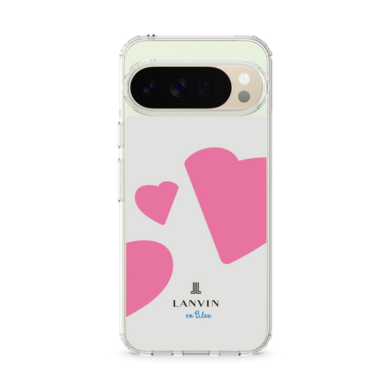 スリムプロテクションケース［ LANVIN en Bleu Hearts Pink - ランバン ハート ピンク ］