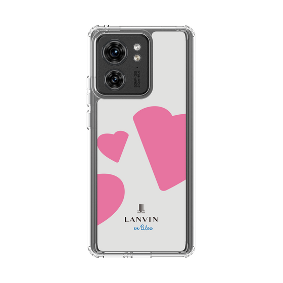 スリムプロテクションケース［ LANVIN en Bleu Hearts Pink - ランバン ハート ピンク ］
