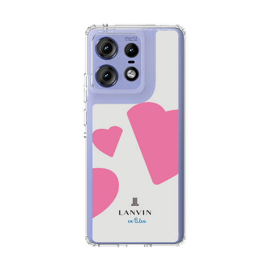 スリムプロテクションケース［ LANVIN en Bleu Hearts Pink - ランバン ハート ピンク ］